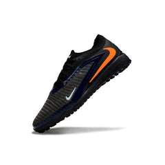 Chuteira Society TF Nike Zoom Mercurial Vapor 16 Elite Preta Azul e Laranja