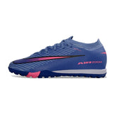 Chuteira Society TF Nike Zoom Mercurial Vapor 16 Elite Azul e Rosa