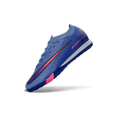 Chuteira Society TF Nike Zoom Mercurial Vapor 16 Elite Azul e Rosa