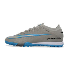 Chuteira Society TF Nike Zoom Mercurial Vapor 16 Elite Cinza e Azul-Clara