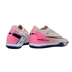 Chuteira Society TF Nike Zoom Mercurial Vapor 16 Elite Cinza, Dark Azul e Rosa