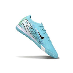 Chuteira Society TF Nike Zoom Mercurial Vapor 16 Elite Azul-Clara