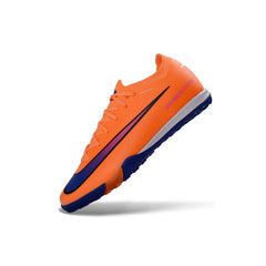 Chuteira Society TF Nike Zoom Mercurial Vapor 16 Elite Laranja e Azul