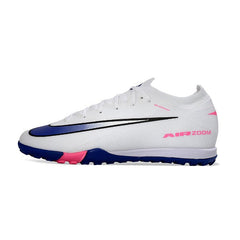 Chuteira Society TF Nike Zoom Mercurial Vapor 16 Elite Branca e Azul
