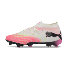 Chuteira Campo FG Puma Future 9 Low Cut Branco e Rosa