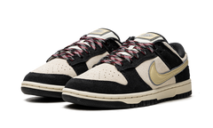 Nike Dunk Low LX Black Suede Team Gold