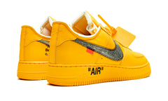 Nike Air force 1 Low Off White University Gold Metallic Silver