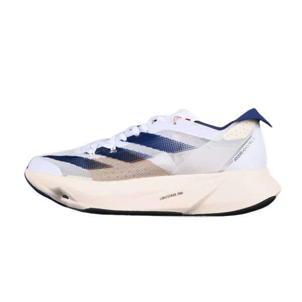 Tênis de Corrida Adidas Adizero Adios Pro 3 Branco e Azul