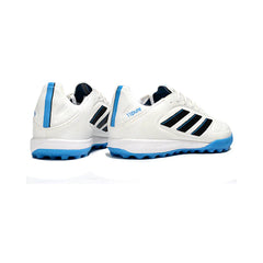 Chuteira Society TF Adidas Copa Pure III League Branca e Azul