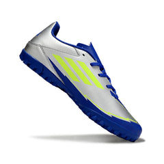 Chuteira Society TF Adidas F50 Club Cinza e Azul-Escura