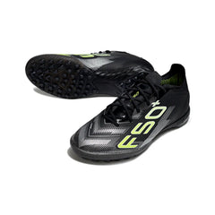 Chuteira Society TF Adidas F50 Elite Preta e Verde-Clara