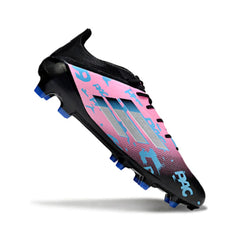 Chuteira Campo FG Adidas F50 Elite Preta e Rosa-Clara