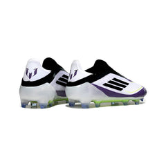 Chuteira Campo FG Adidas F50 Elite Sem Cadarço Preta e Azul