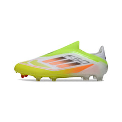 Chuteira Campo FG Adidas F50 Elite Sem Cadarço Verde e Laranja