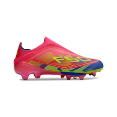 Chuteira Campo FG Adidas F50+ Elite Sem Cadarço Pack Mystic Victory Infantil