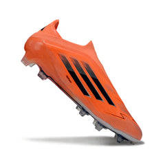 Chuteira Campo FG Adidas F50 Elite Sem Cadarço Laranja e Preta