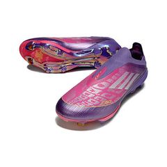 Chuteira Campo FG Adidas F50+ Elite Sem Cadarço Pack Roxo Lamine Yamal