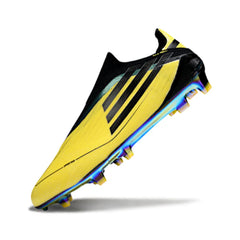 Chuteira Campo FG Adidas F50 Elite Sem Cadarço Amarela e Preta