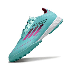 Chuteira Society TF Adidas F50 Elite Azul-Clara
