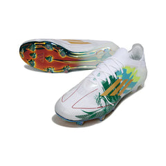 Chuteira Campo FG Adidas F50 Elite Branca e Verde