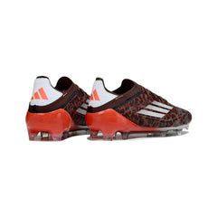 Chuteira Campo FG Adidas F50 Primeknit Elite Marrom e Vermelha
