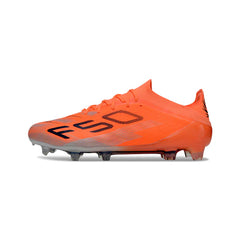 Chuteira Campo FG Adidas F50 Primeknit Elite Laranja e Preta