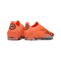 Chuteira Campo FG Adidas F50 Primeknit Elite Laranja e Preta