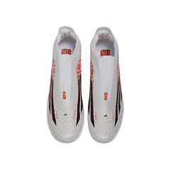 Chuteira Campo FG Adidas F50+ Elite Sem Cadarço Pack Branco Lamine Yamal Infantil