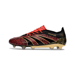 Chuteira Campo FG Adidas Predator 25 Elite Preta e Vermelha