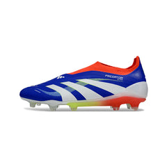 Chuteira Campo FG Adidas Predator 25 Elite Sem Cadarço Azul