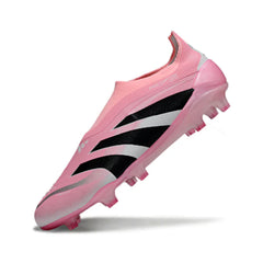 Chuteira Campo FG Adidas Predator 25 Elite Sem Cadarço Pack Rosa David Beckham