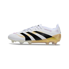 Chuteira Campo FG Adidas Predator 25 Elite Pack Road to Glory Preta e Branca