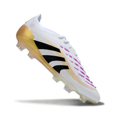 Chuteira Campo FG Adidas Predator 25 Elite Pack Road to Glory Preta e Branca