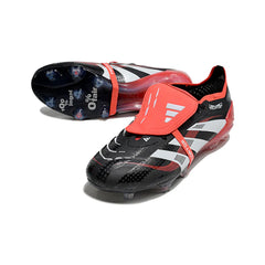 Chuteira Campo FG Adidas Predator 25 Elite Com Língua Preta e Branca
