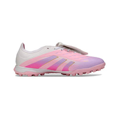 Chuteira Society TF Adidas Predator 25 Elite Com Língua Lamine Yamal Rosa Turf Infantil