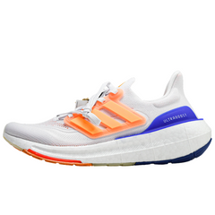 Tênis de Corrida Adidas Ultraboost Light Branco, Azul e Laranja