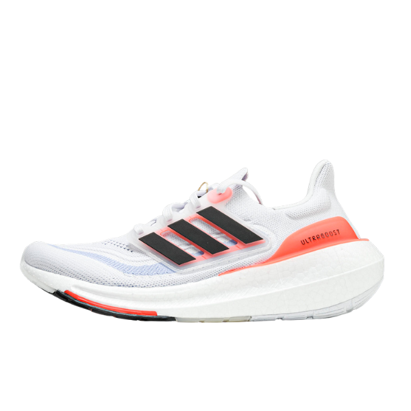 Tênis de Corrida Adidas Ultraboost Light Branco e Laranja
