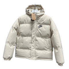 Jaqueta Puffer Nike Bege