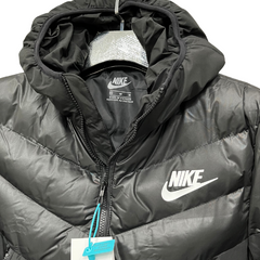 Jaqueta Puffer Nike Preta e Cinza