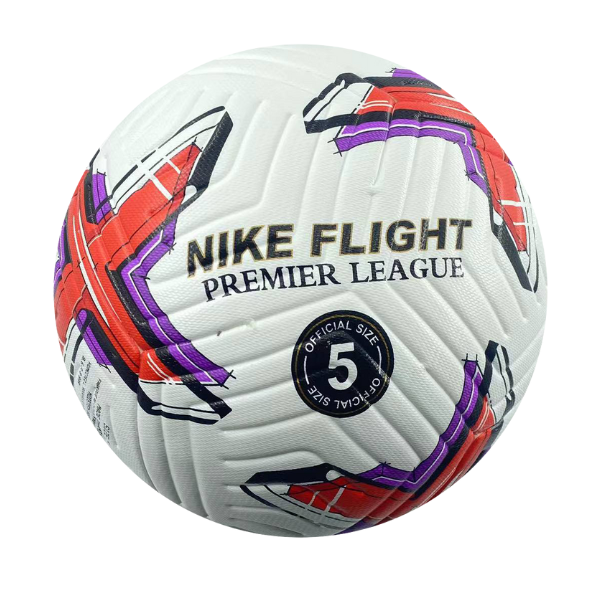Bola de Futebol Nike Flight Premier League Branca, Vermelha e Roxa