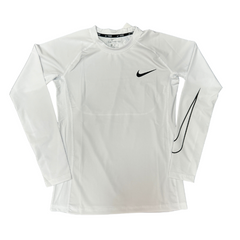 Camiseta de Manga Longa Nike Branca