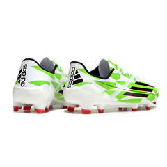 Chuteira Campo FG Adidas F50 Adizero Branca e Verde