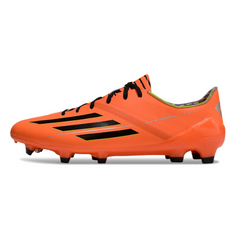 Chuteira Campo FG Adidas F50 Adizero Laranja e Preta