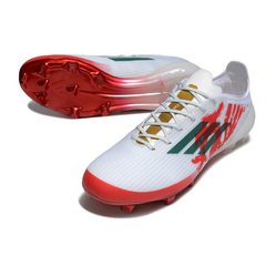 Chuteira Campo FG Adidas F50 Elite Branca e Vermelha