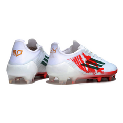 Chuteira Campo FG Adidas F50 Elite Branca e Vermelha