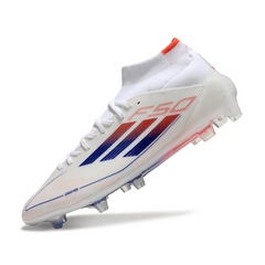 Chuteira Campo FG Adidas F50 Elite Cano Médio Pack Advancement Preta e Amarela