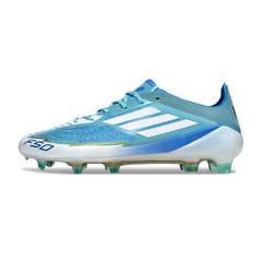 Chuteira Campo FG Adidas F50 Elite Azul-Clara Messi