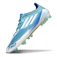 Chuteira Campo FG Adidas F50 Elite Azul-Clara Messi