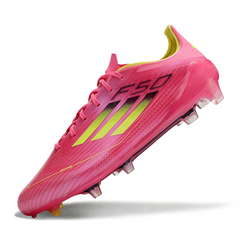 Chuteira Campo FG Adidas F50 Elite Rosa e Verde