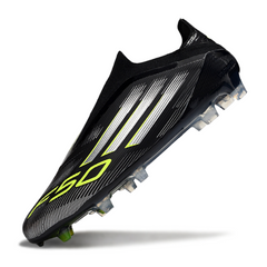 Chuteira Campo FG Adidas F50 Elite Sem Cadarço Preta e Branca